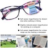CLASAGA Progressive Multifocus Reading Glasses for Women, Pattern Print Blue
