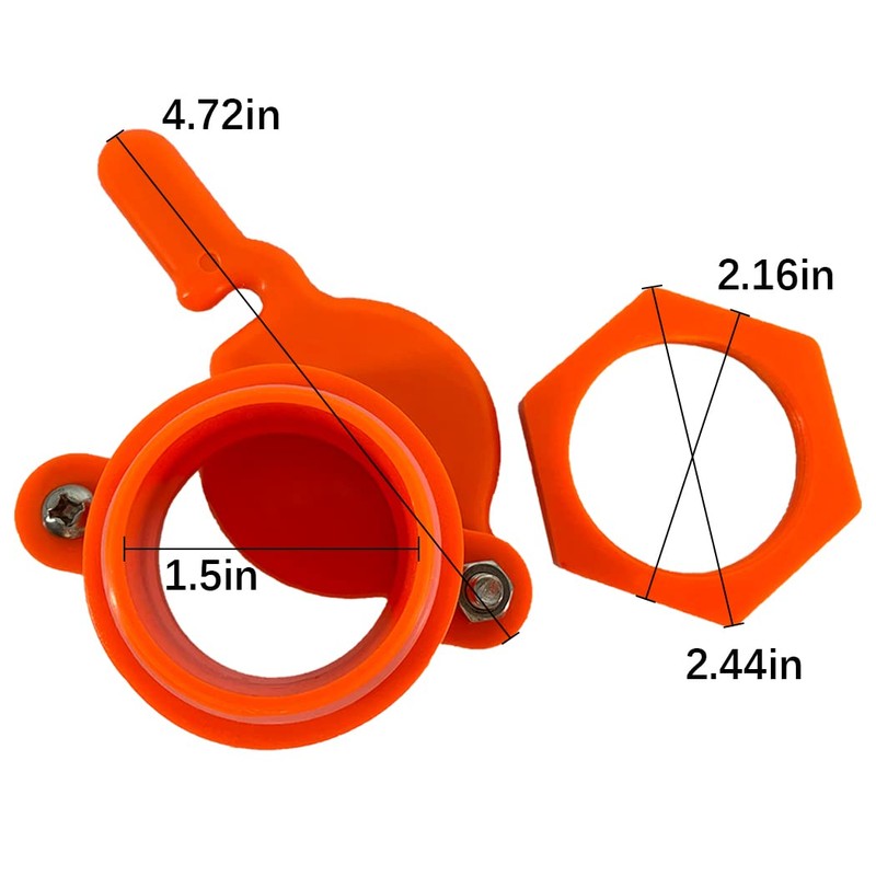 MayBee 2 Pack Honey Gate Valve for Extractor, Durable Nylon