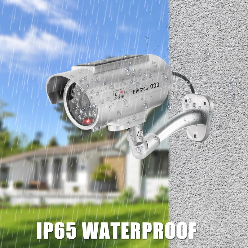 Twilight Garage 2 Packs Dummy Camera Waterproof Bullet Simulated CCTV