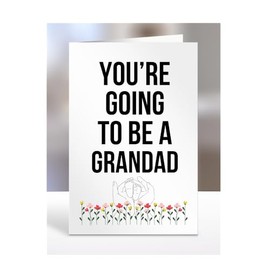 Pregnancy Announcement Card, You're going to be (a grandad A5-61-7)