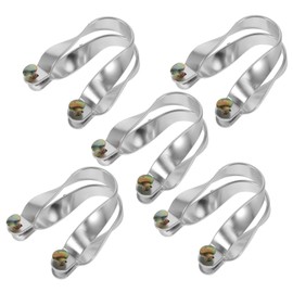 Milisten 5 Sets Greenhouse Fixed Clamp Greenhouse - Connector Cable Strap Clip Greenhouse Cross Connector Clips Heavy Duty Purlin Clamps for Greenhouses Fitting Aluminum