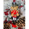 Santa's Workshop 14" Teddy Bear Drummer Nutcracker