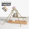 SUJIAMEI Incense Detachable Brass Pyramid Stand with Cotton Grid Cloth｜Crystal