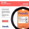 Anguila - Nylon-Einzelfaser-Kabeleinziehhilfe, 20 m, Durchmesser 4 mm, wechselbare Endstücke,