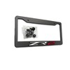 1PC Carbon Fiber ZR2 License Plate Frame Tag Cover Holder