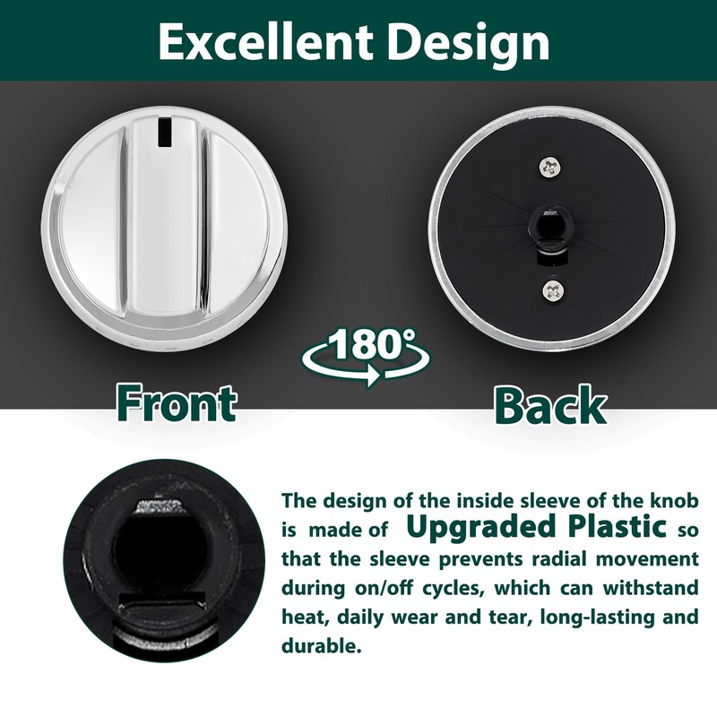 Anniparts WB03X24818 Stove Knobs Cooktop Replacement Parts for GE Range