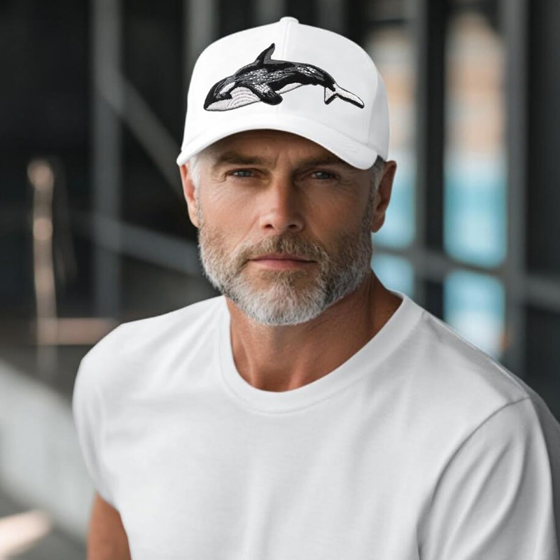 Orca Killer Whale Embroidered Iron on Patches