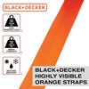 BLACK+DECKER BD1005 Black/Orange 1" x 10' Ratchet Tie Down Straps