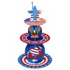 3 Tier 4th of July Cupcake Stand Patriotic Independence Day