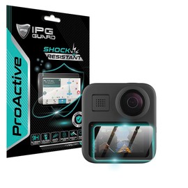 IPG ProActive made for GoPro MAX 360 Traditional Camera Display (2 Units) 9H Hardness Screen Protector Nano Ceramic Film Ultra Responsive High Clarity Anti Scratch Smudge & Shock Proof for MAX360