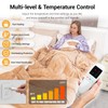 Electric Snuggle Heated Wearable Blanket with Removable FootPocket,Heated Robe for