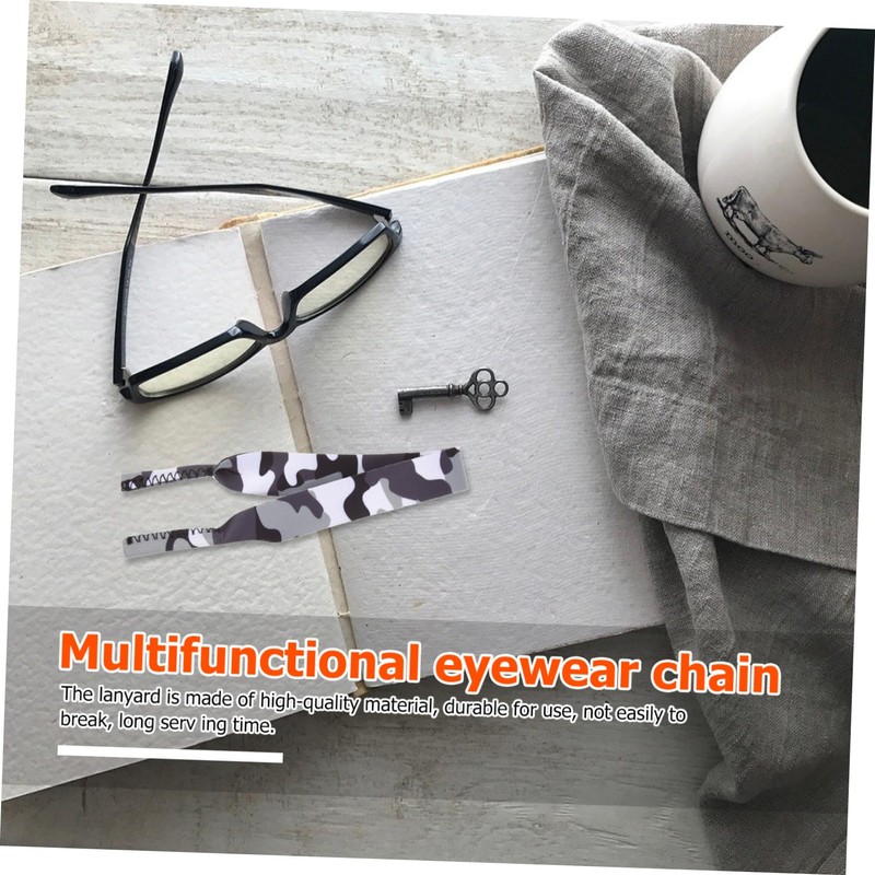 Housoutil 2pcs Camouflage Glasses Lanyards and Stylish Eyewear Retainers for