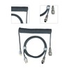 Gaming Keyboard Cable Professional Retractable Sturdy Connector Coiled Keyboard Cable