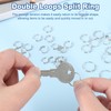 uxcell 100Pcs 14mm Double Loops Split Rings, Round Jump Ring