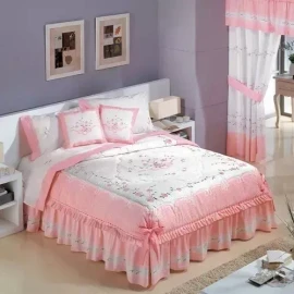 Primavera Edrecolcha Bombon Matrimonial +sábanas +cortinas Competition