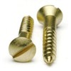 #4 x 1/2'' Solid Brass Wood Screws Oval Head Slotted