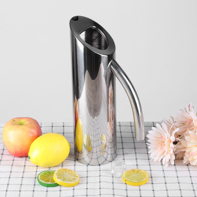 1.6L Large Stainless Steel Water Pitcher Cold Water Jug Drinks
