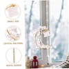 KONTONTY Unique Crystal Window Moon Pendant Decorative Hanging for Living