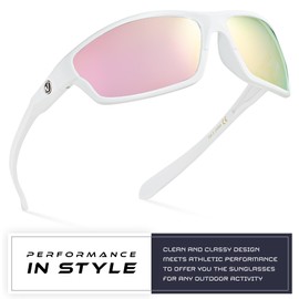 Nitrogen Polarized Wrap Around Sport Sunglasses for Men Women UV400 Driving Fishing Running Sun Glasses