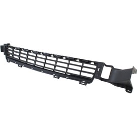 Evan Fischer Front, Center Bumper Grille Compatible with 2008-2017 Toyota Sequoia Black Plastic - TO1036131