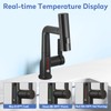 SINGSUO Bathroom Sink Faucet 1 Hole with Temperature Display, Single