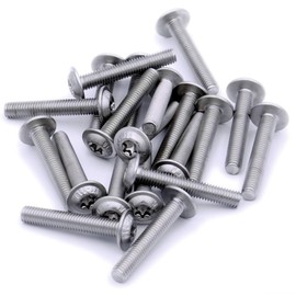 M4 (4mm x 30mm) Flanged TX Socket Button Machine Screw (Bolt) - Stainless Steel (A2) (Pack of 20)