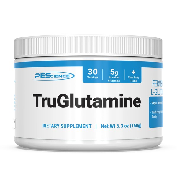 PEScience TruGlutamine Unflavored (Superior Glutamine Formula), 12.17 oz - 30 servings