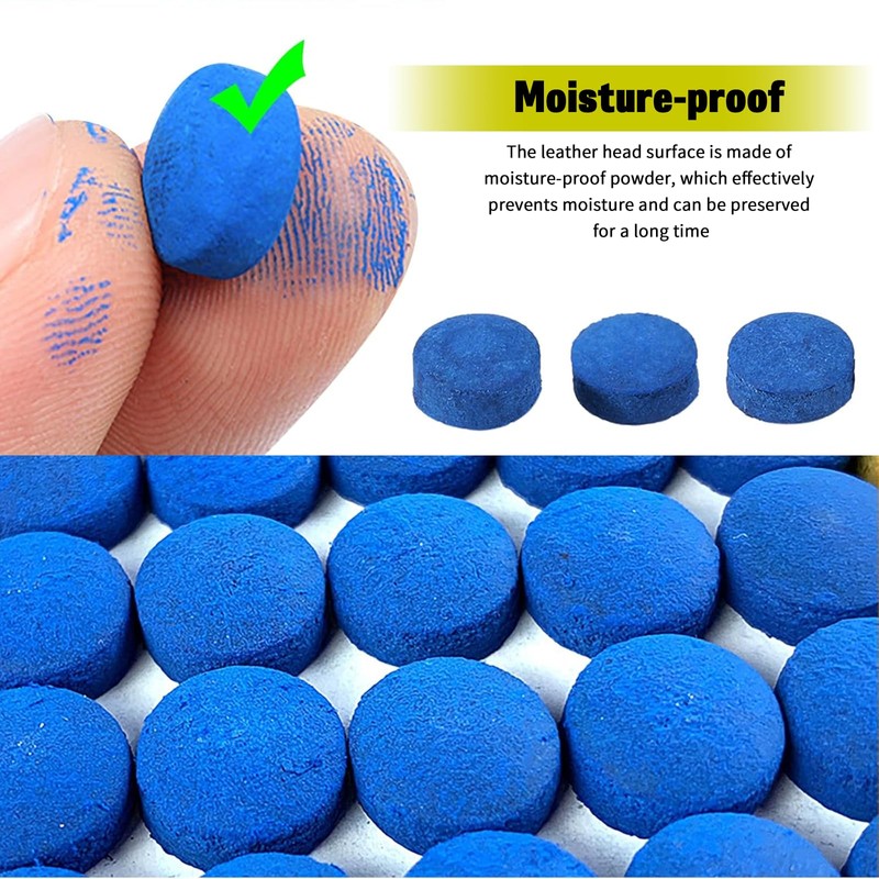 Rhoyee Billiard Pool Cue Tips Pool Cue Tips Replacement Kit