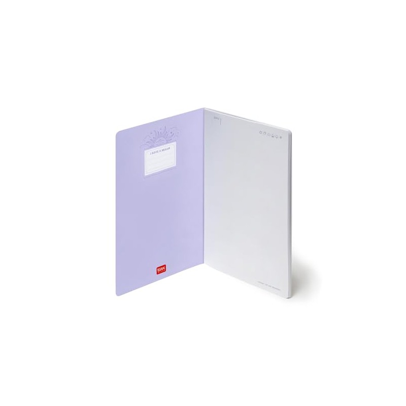 Legami - White Medium Notebook, A5 Paper Format, FSC Certified