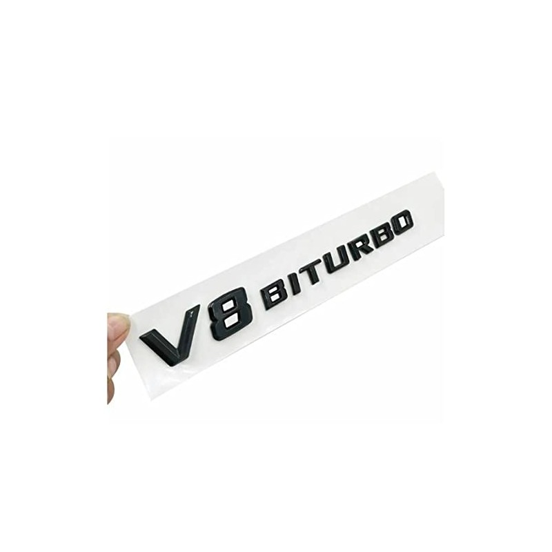 V8 Biturbo Lettering 3D Emblem Logo G63 S63 SL63 CL63