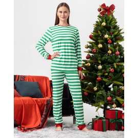 QUNISY Family Pajamas Christmas Matching Sets Xmas Family Pjs Set Couple Holiday Jammies Women/Men Festival Sleepwear Adult WOMEN-L-G