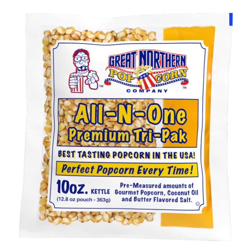 10oz Popcorn Machine Popcorn Packets - All-in-One Movie Theater Style