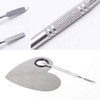 obmwang Stainless Steel Heart Shaped Makeup Palette Spatula - Makeup