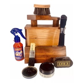 Lux-z Kit Con Cajón Bolero Para Limpiar Y Lustrar Calzado Trg