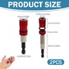 2pcs Adjustable Screw Depth Screwdriver Bit Holder Magnetic Steel，Includes S2