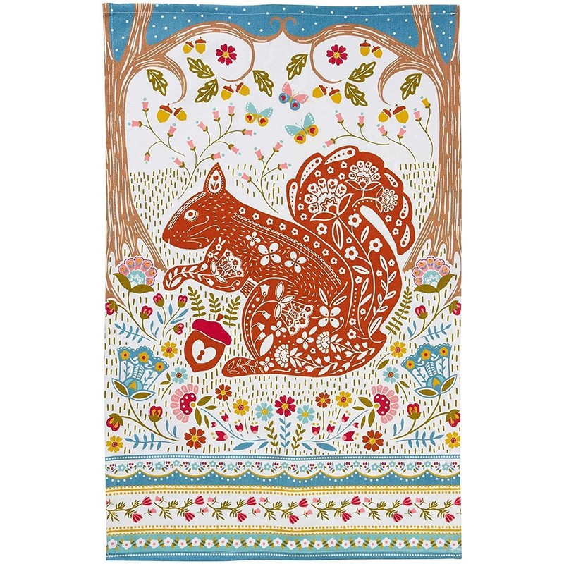 3 x Ulster Weavers Woodland Fox Squirrel Hare Floral Flowers