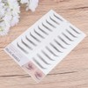 Cabilock 2 Piezas Pegatinas de Cejas Artificiales Negras de Papel,