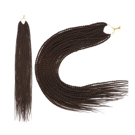FDEETY Braids Extensions 60 cm Synthetic Hair for Braiding Extensions Box Braids Hair Extension Braid for Women Girls (Dark Brown)