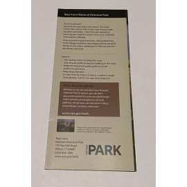 Weir Farm National Historical Park  Fold Out UNIGRID Style Brochure Map CT