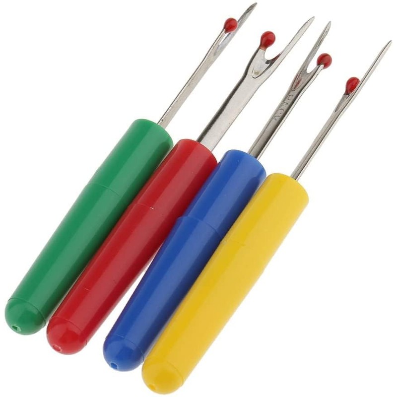 zalati Seam Rippers, 4pcs Stitch Thread Unpicker Tool with Plastic