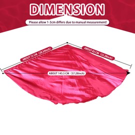 MUNAFIE Elliptic Worship Flags for Dance Praise Church Flags for Worship Banderas de Danza Dark pink