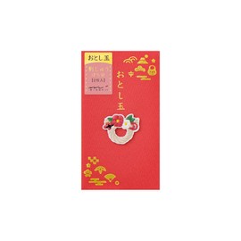 Midori 25649006 Pochi Bag, Otoshidama, Embroidery, New Year Decoration,