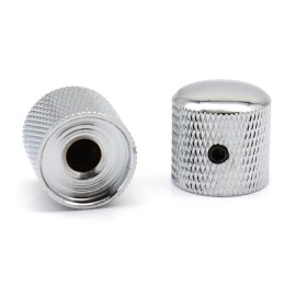 Unbranded 4Pcs Chrome Metal Dome Knobs Guitar Bass Volume Tone Speed Control Knobs