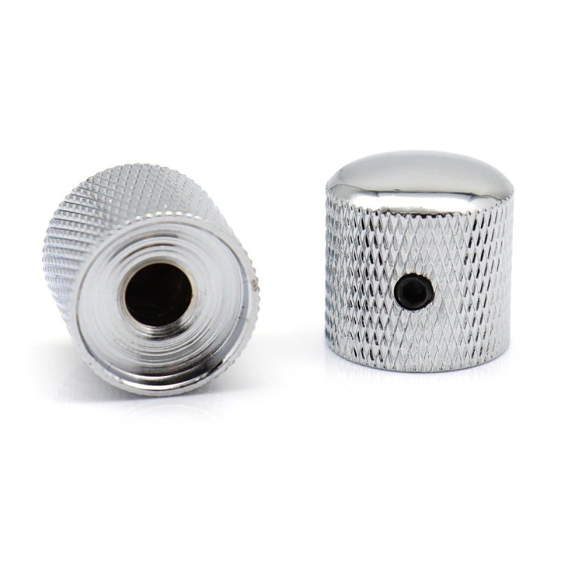 Unbranded 4Pcs Chrome Metal Dome Knobs Guitar Bass Volume Tone