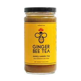 Ginger Bee Honey Tea Concentrate – Real Honey & Ginger Korean style Tea with Lemon | 19 Servings | Naturally Sweet, No Refined Sugar | Immune Support, Throat & Digestive Comfort | Hot or Iced Drink