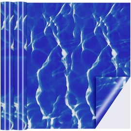 Nuanchu Vinyl Pool Liner Patch Self-Adhesive PVC Repair Patch for Swimming Pools Inflatable Boat(Dark Blue,12 x 80 Inch)