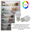 Delixike for Whirlpool Refrigerator Freezer LED Light Bulb W11125625 W10820003