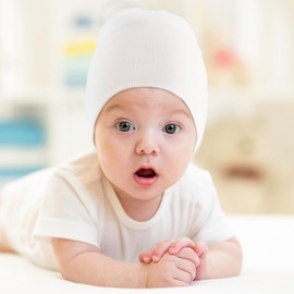 DRESHOW 6 Pieces Unisex Hat Boy Hat Spring Hat Toddler Reversible Jersey Slouch Beanie Clothing Unisex Infant Hat Nursery Hat, 6 pack set-13