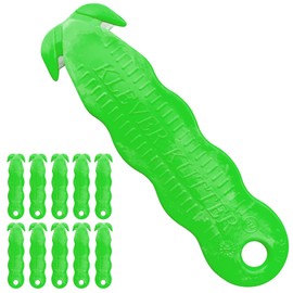 Klever Kutter Kleen - Antimicrobial, Unique Double Hook Design - Disposable Safety Cutter– Pack of 10