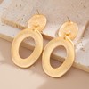 ROSASUENO Chunky Golden Layered Statement Dangle Drop Earrings Exaggerated Geometric